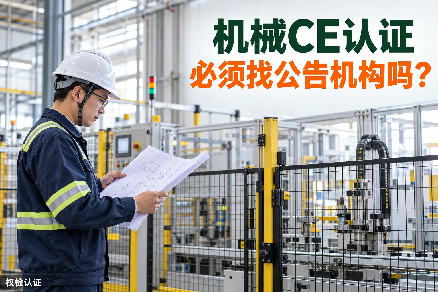 机械CE认证需要公告机构吗?,权检认证AI业务场景封面