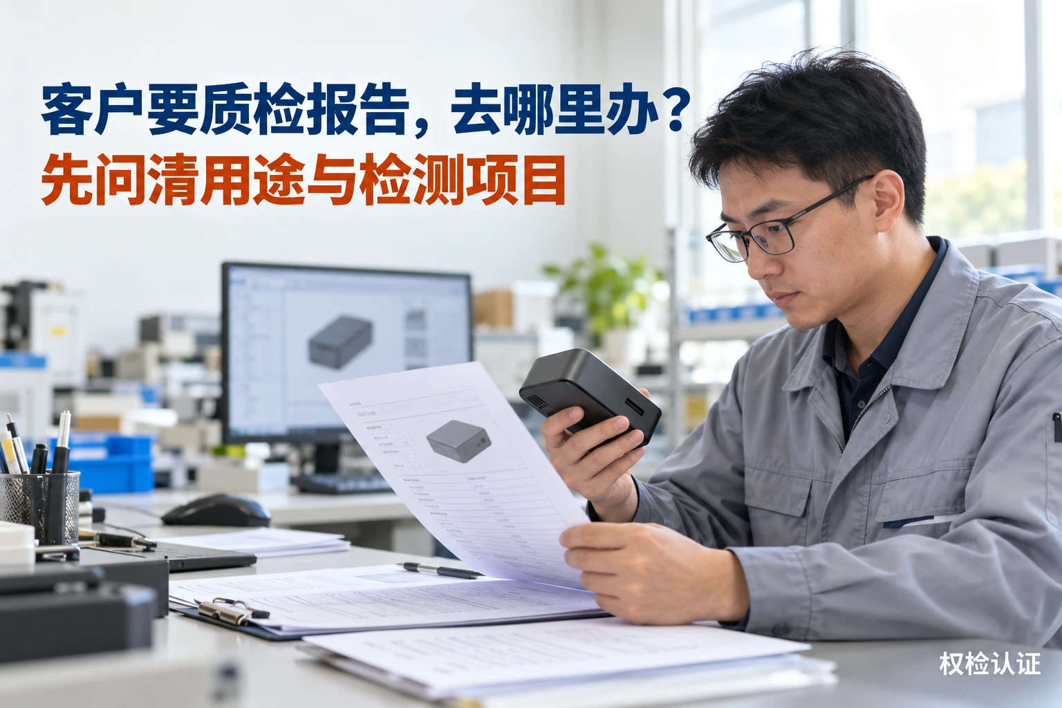 客户要质检报告,去哪里办?,权检认证AI业务场景封面