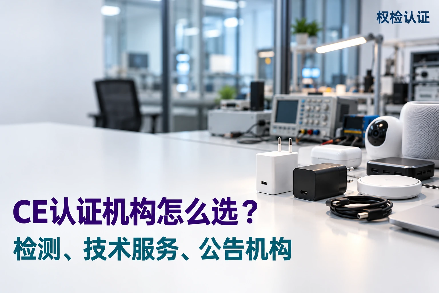 CE认证机构哪家好?三类机构对比,权检认证AI业务场景封面
