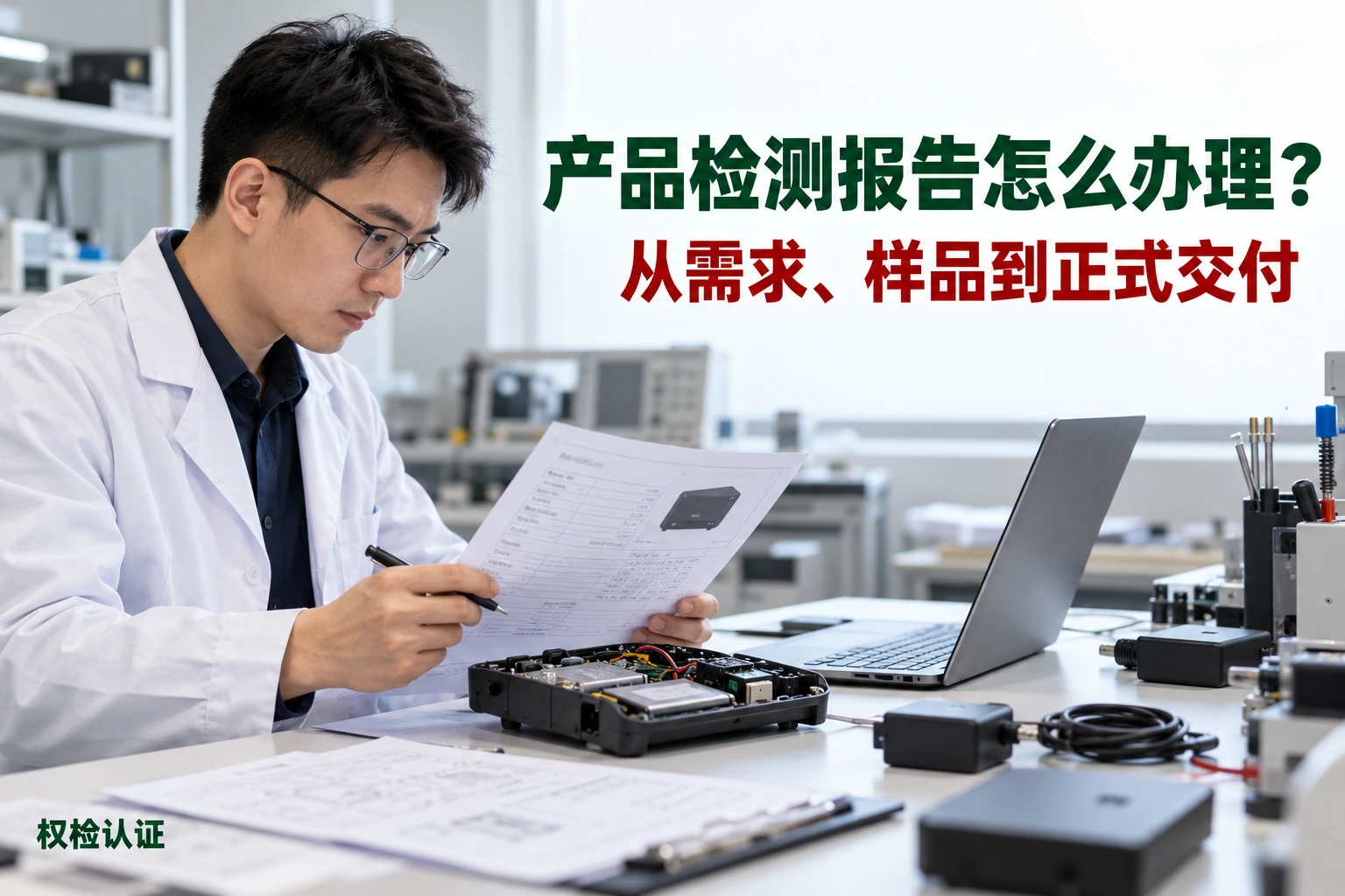 产品检测报告怎么办理?一文讲清,权检认证AI业务场景封面
