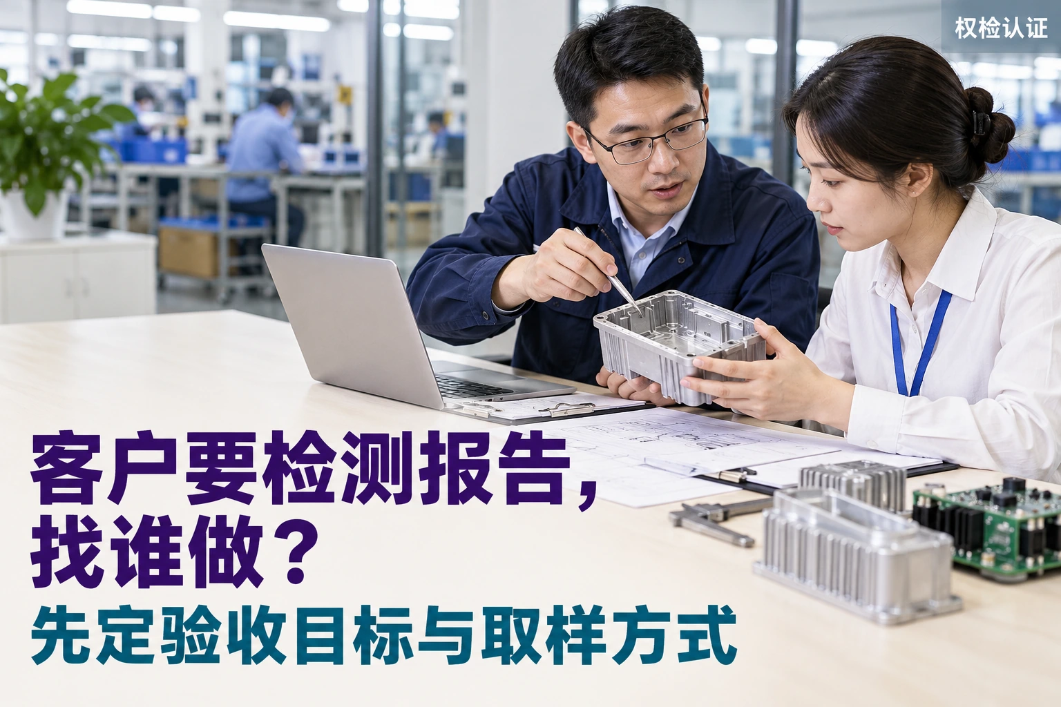 客户要检测报告,找哪家机构做?,权检认证AI业务场景封面