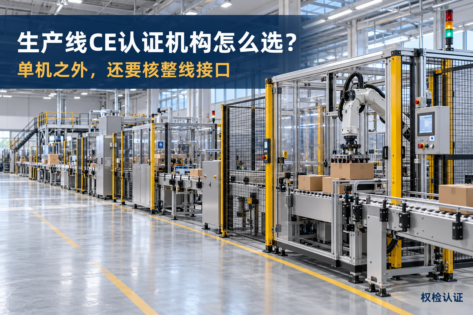 生产线CE认证机构推荐,怎么选?,权检认证AI业务场景封面