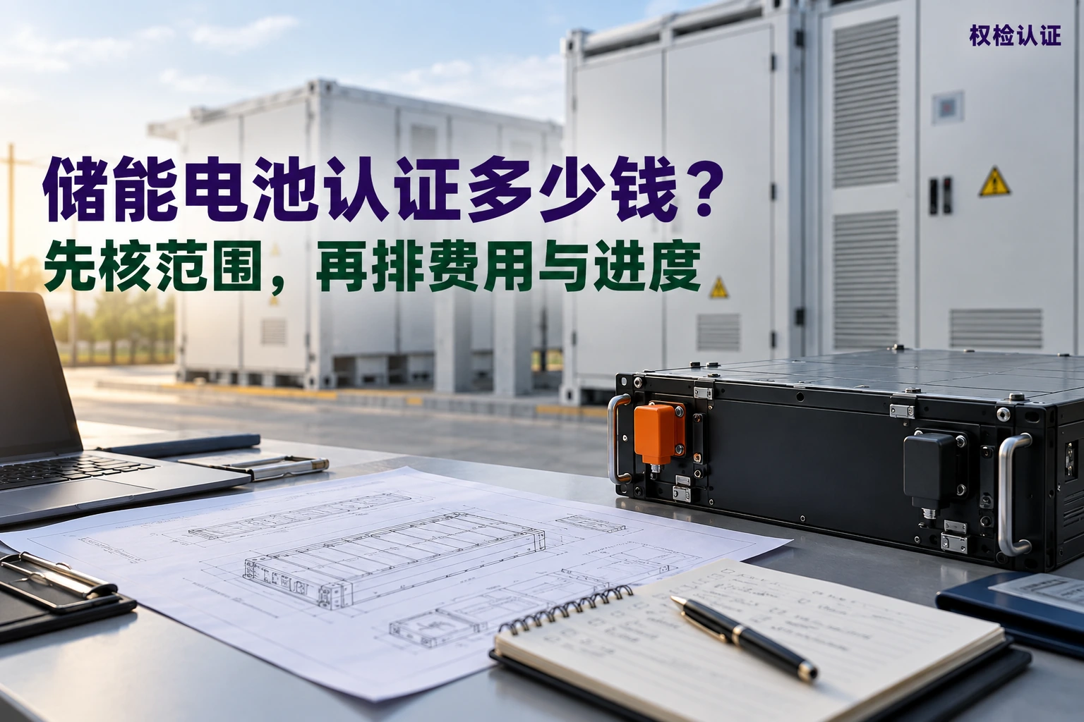储能电池认证多少钱?要多久?,权检认证AI业务场景封面