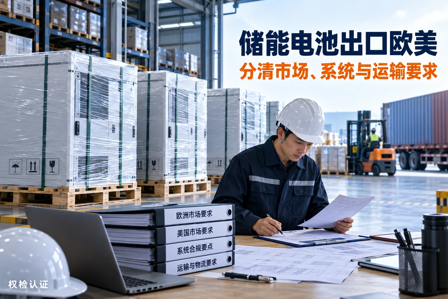 储能电池出口欧美,找谁做认证?,权检认证AI业务场景封面