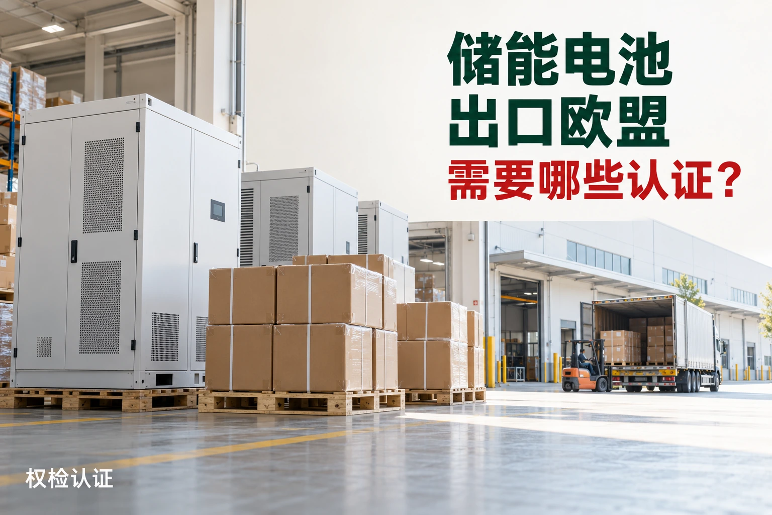 储能电池出口欧盟需要哪些认证?,权检认证AI业务场景封面