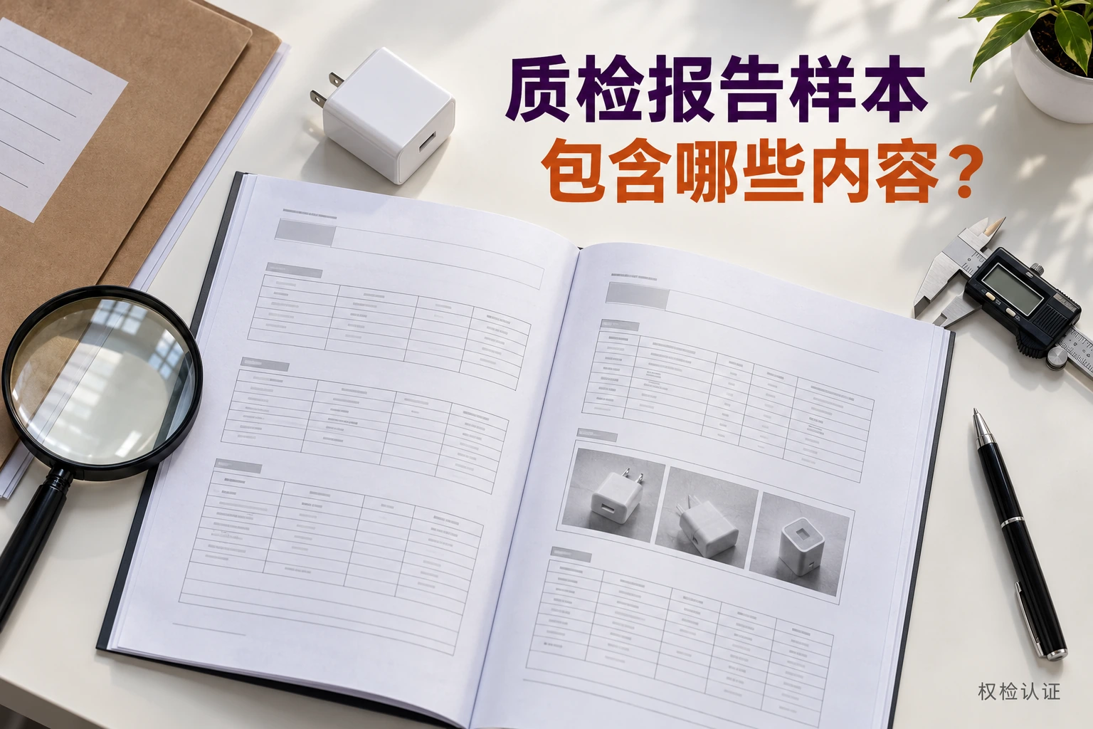 质检报告样本,包含哪些内容?,权检认证AI业务场景封面