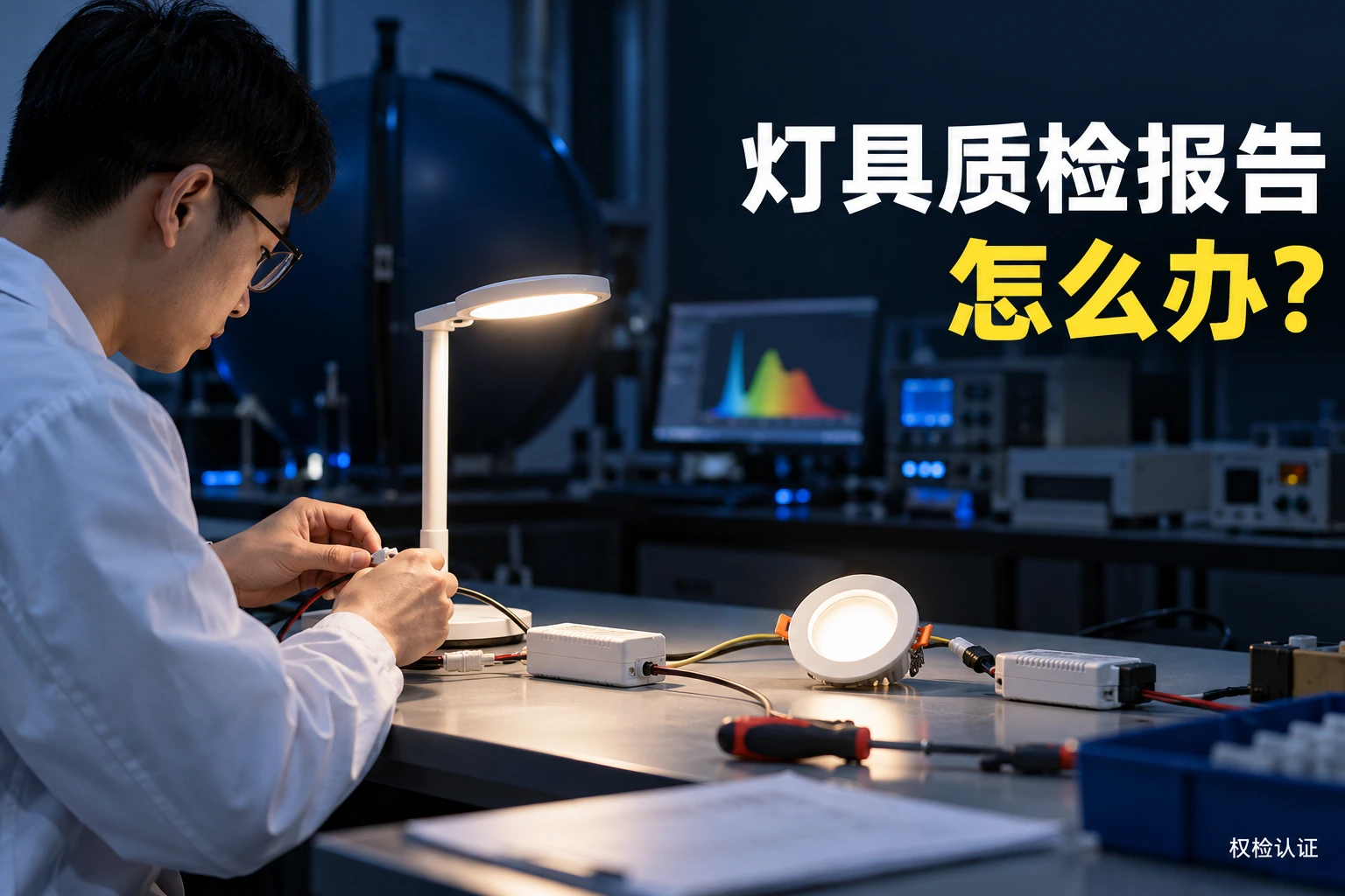灯具质检报告怎么办?,权检认证AI业务场景封面