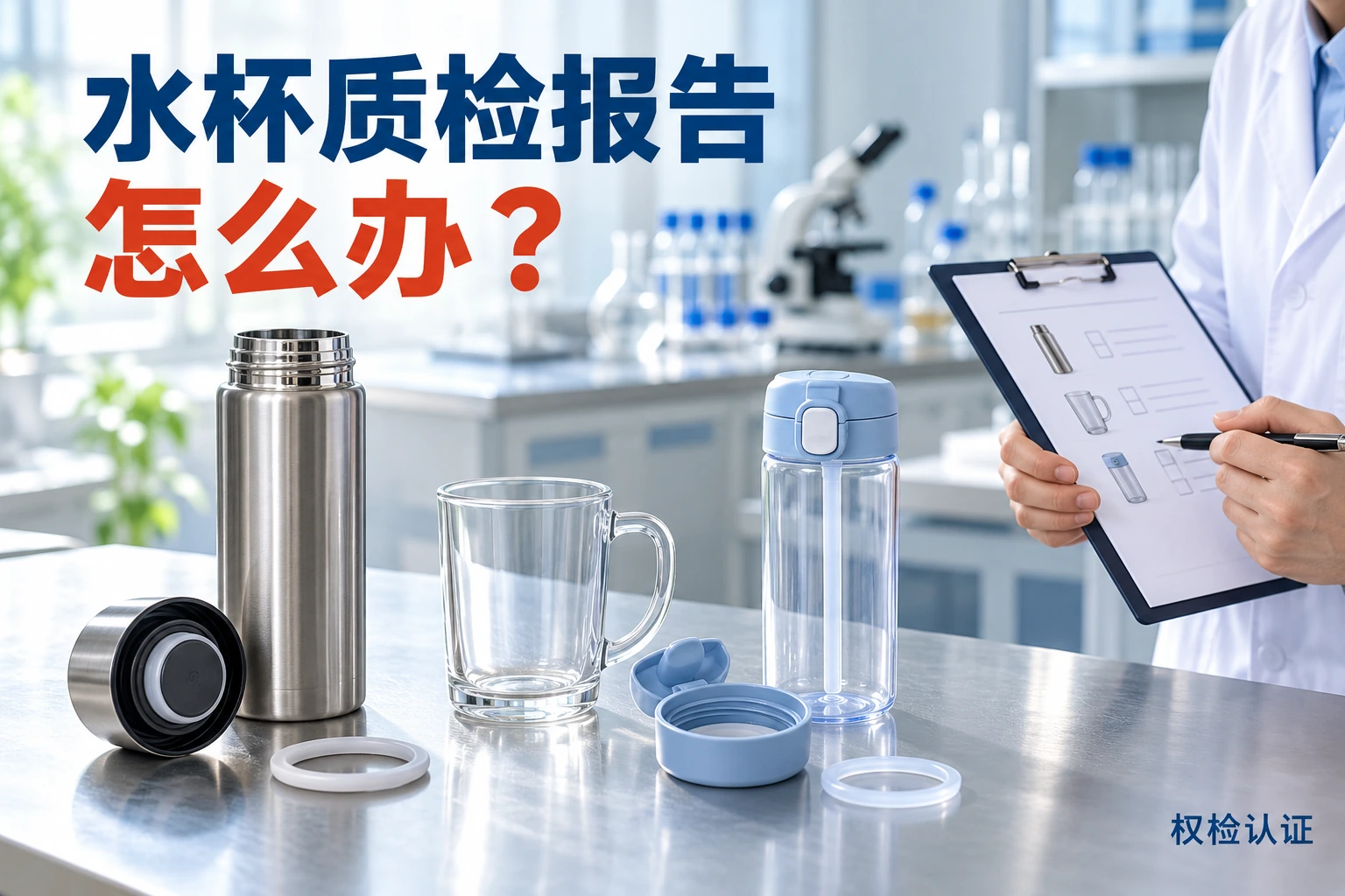 水杯质检报告怎么办?,权检认证AI业务场景封面
