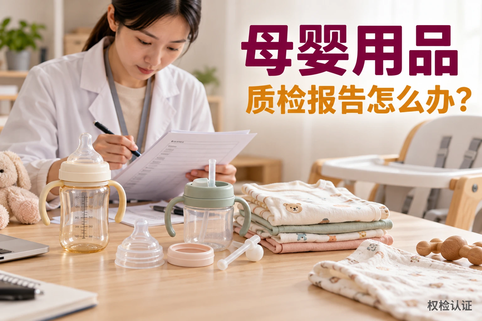 母婴用品质检报告怎么办?,权检认证AI业务场景封面