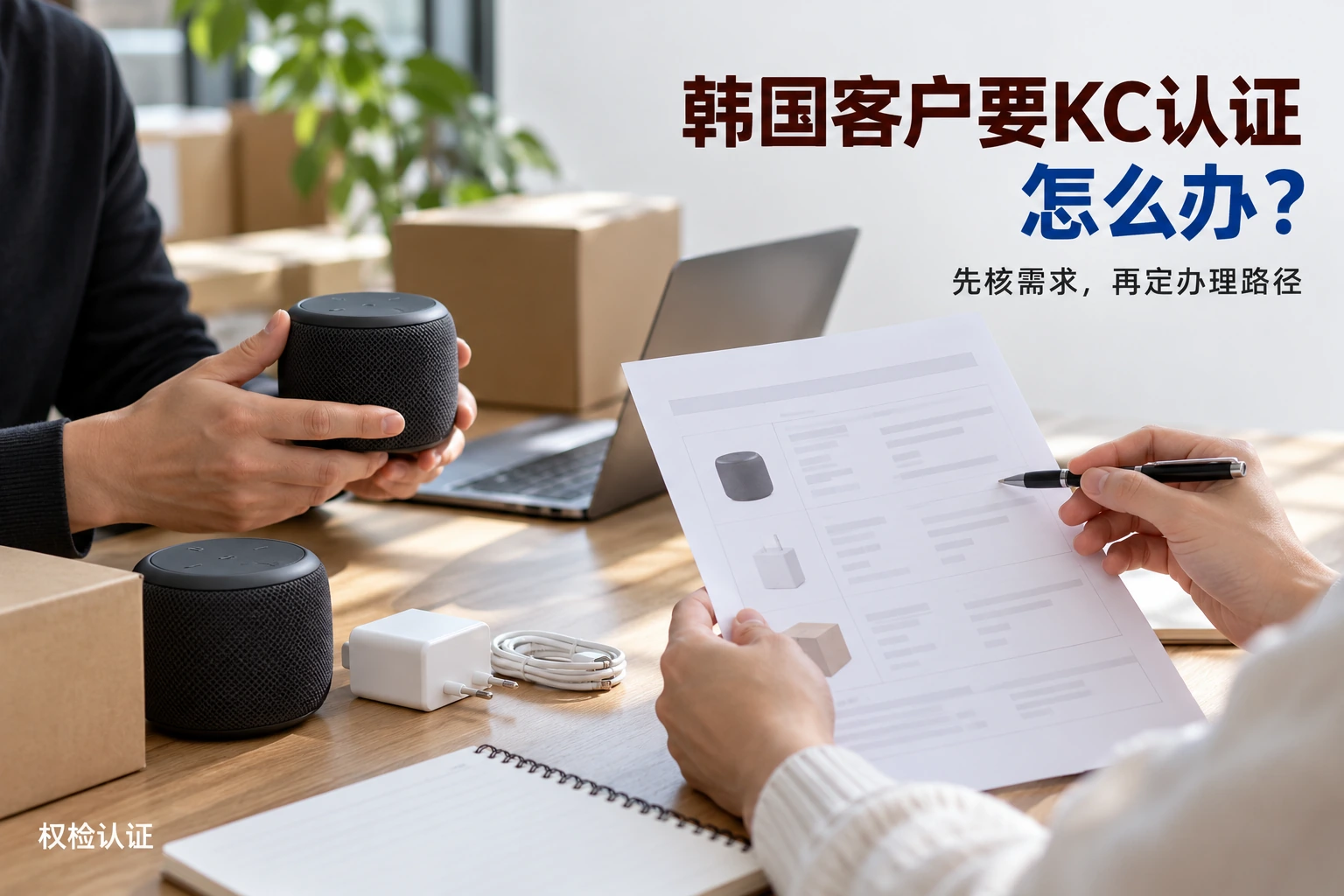 韩国客户要KC认证,怎么办?,权检认证AI业务场景封面