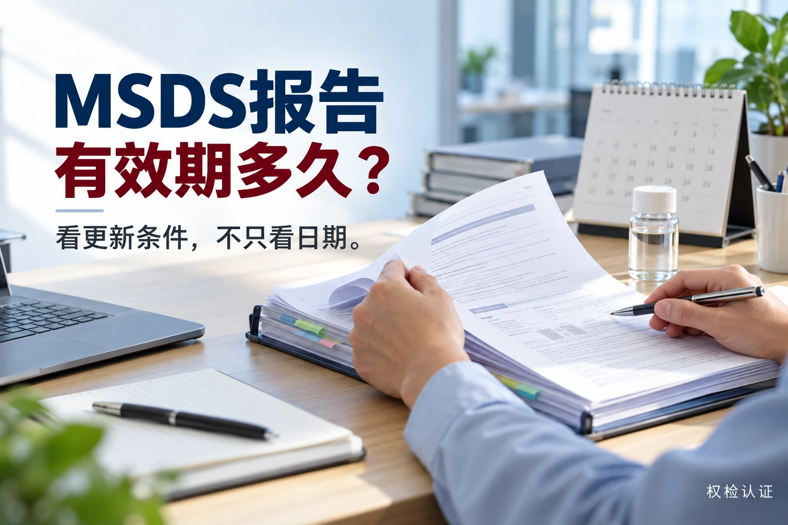 MSDS报告有效期多久?,权检认证AI业务场景封面