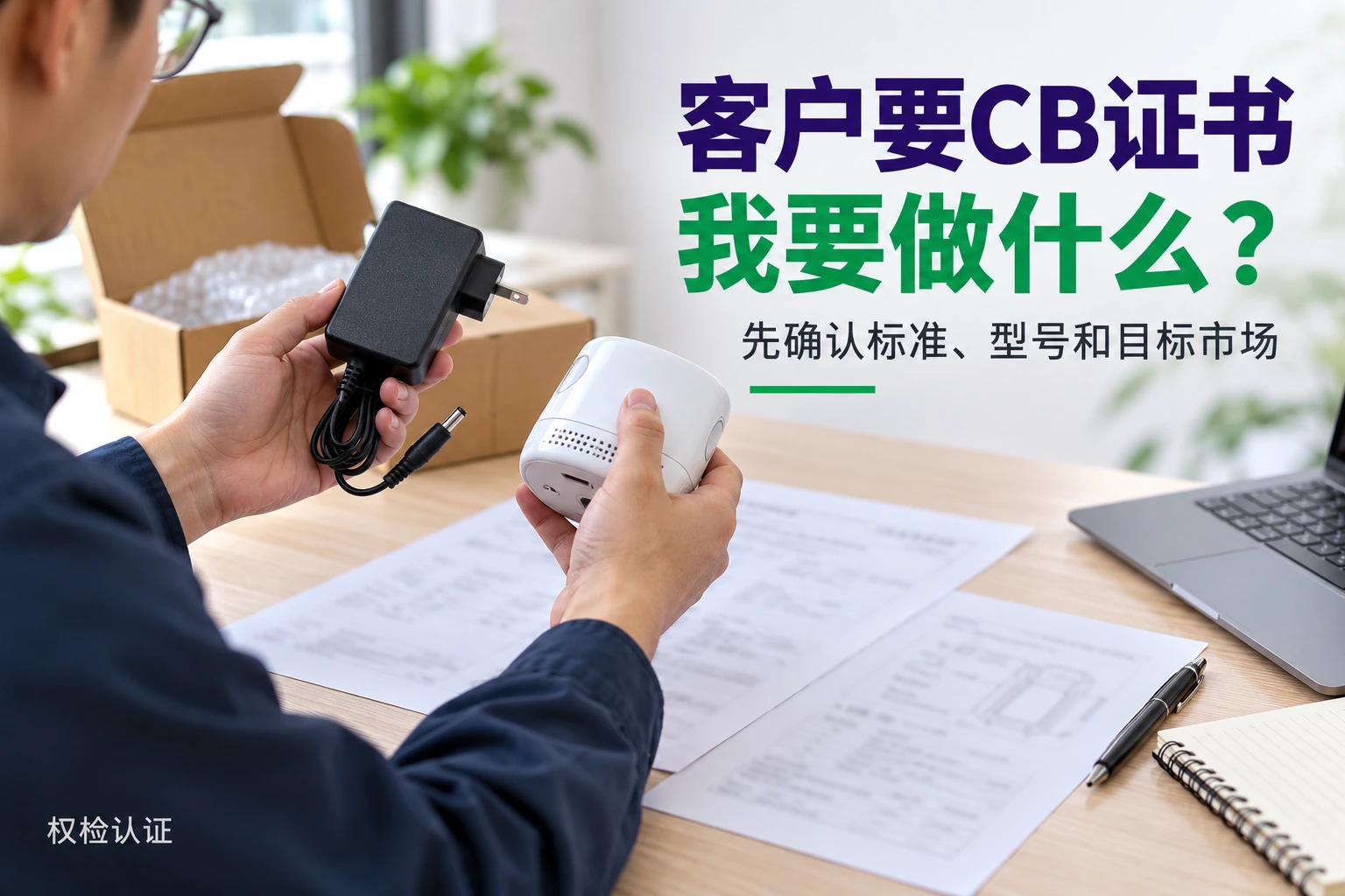 客户要CB证书,我要做什么?,权检认证AI业务场景封面