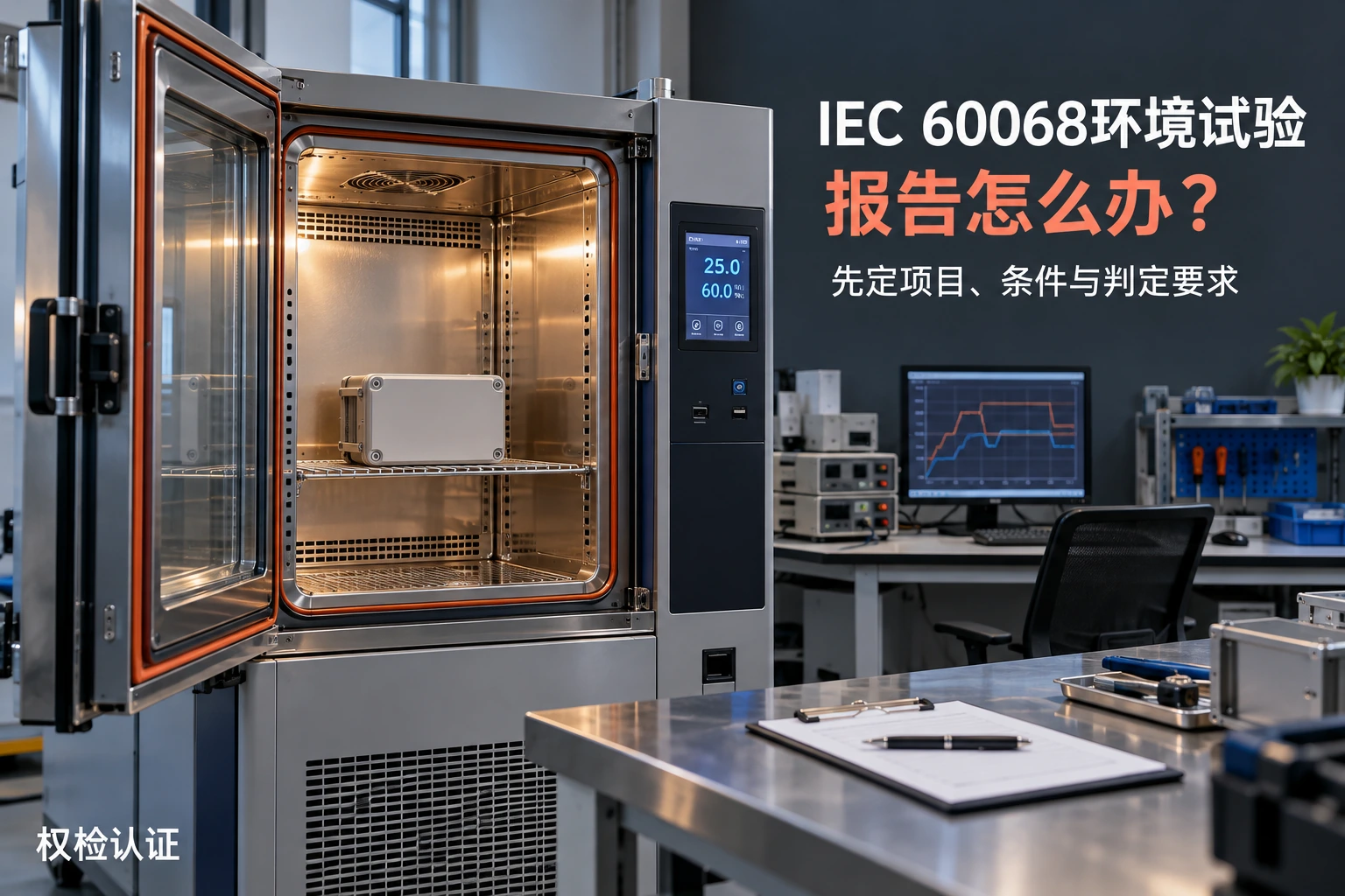 IEC 60068环境试验报告怎么办?,权检认证AI业务场景封面