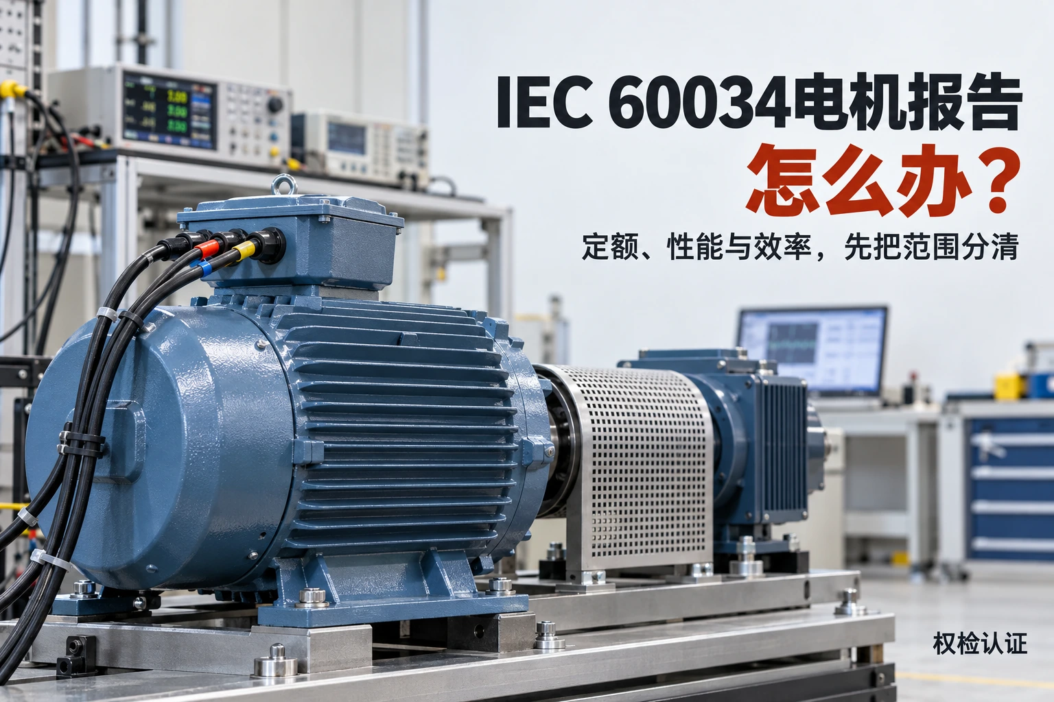 IEC 60034电机报告怎么办?,权检认证AI业务场景封面