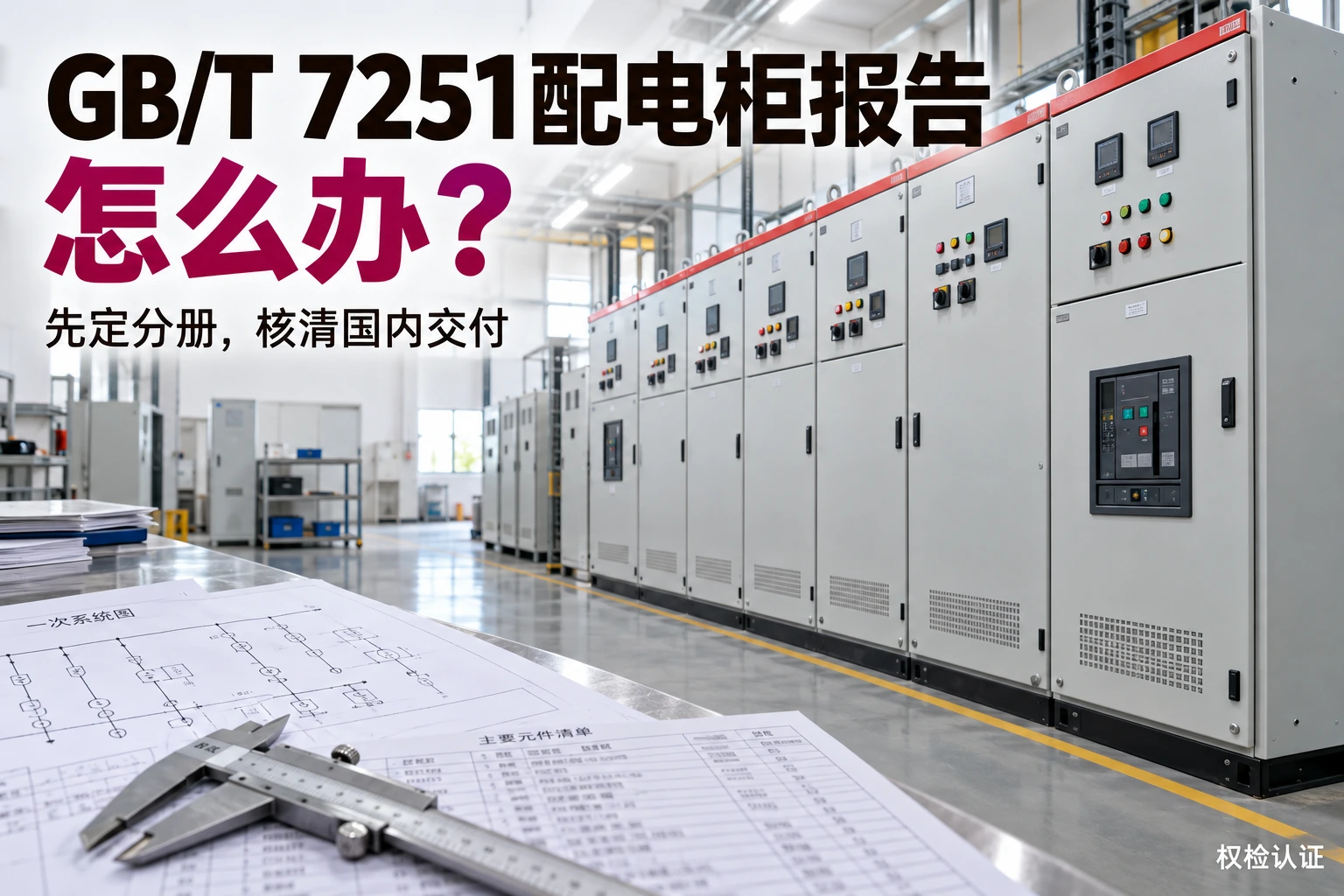 GB/T 7251配电柜报告怎么办?,权检认证AI业务场景封面