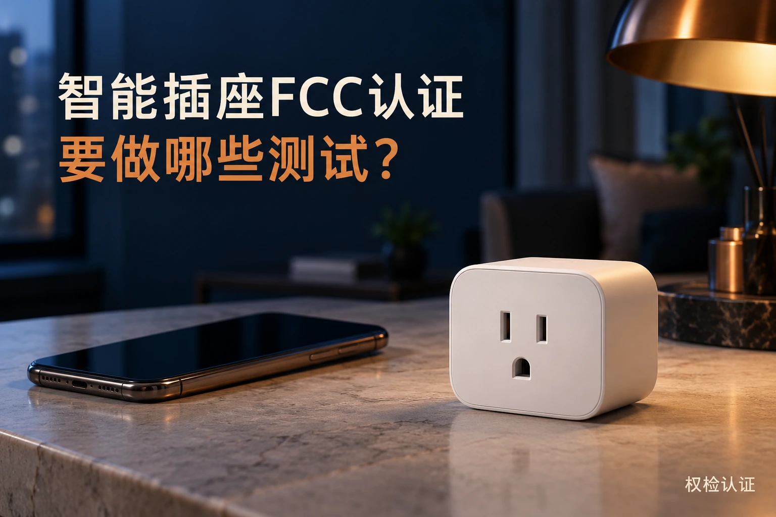 智能插座FCC认证要做哪些测试?,权检认证AI业务场景封面
