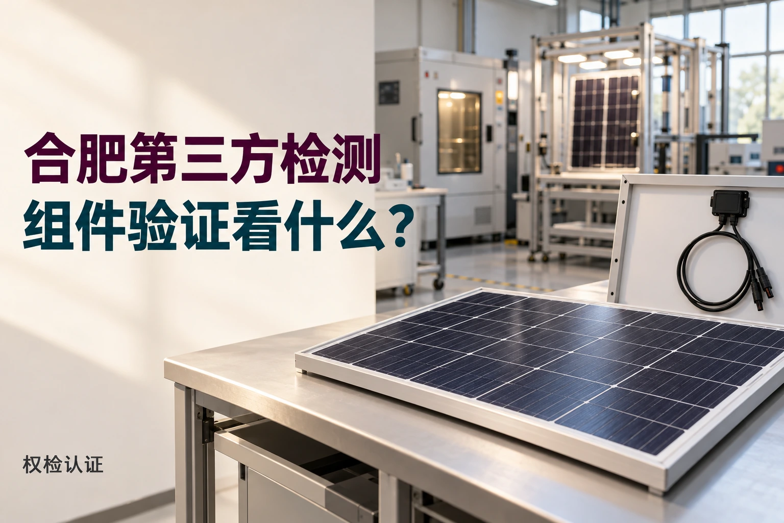 合肥第三方检测机构在哪?,权检认证AI业务场景封面