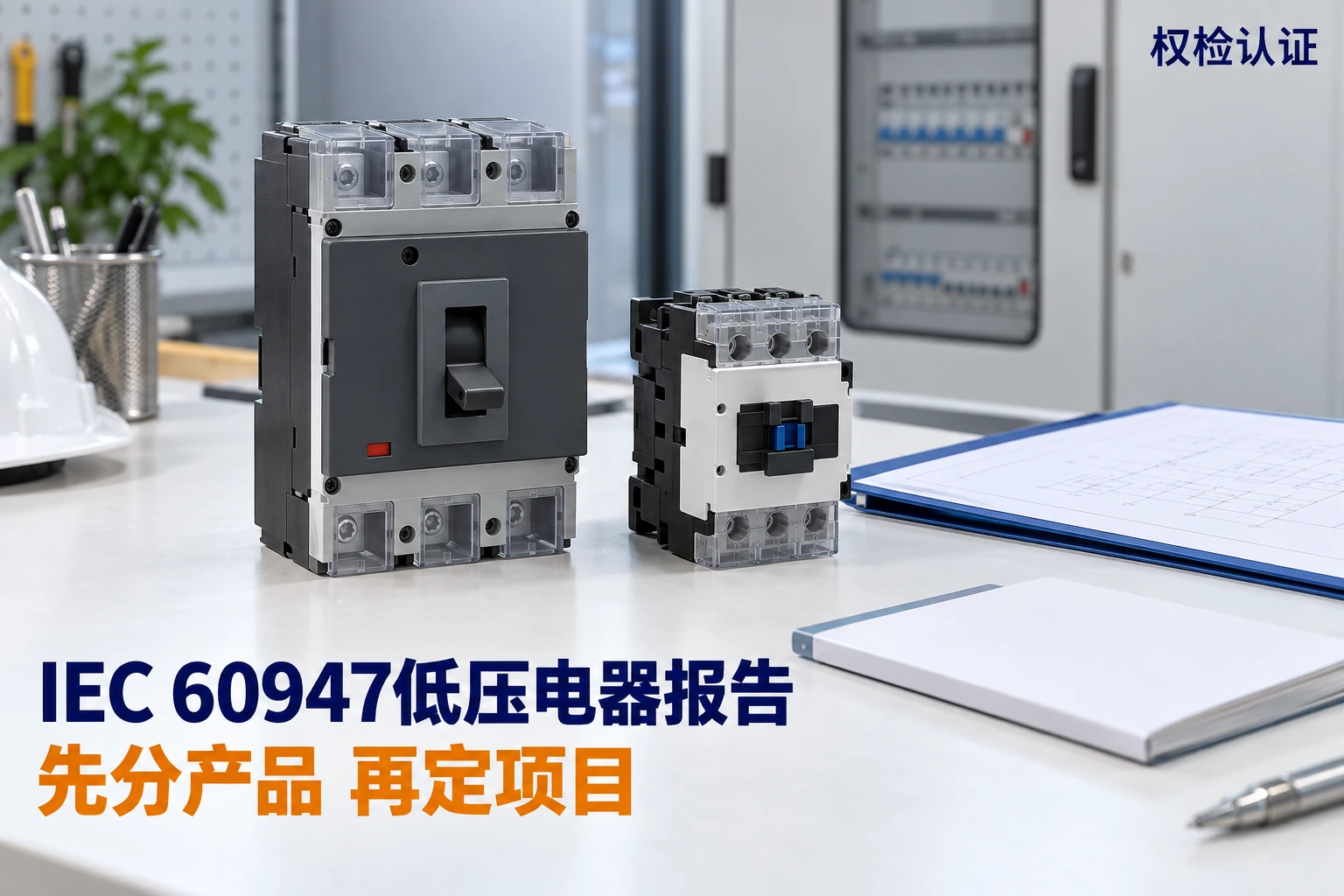 IEC 60947低压电器报告怎么办?,权检认证AI业务场景封面